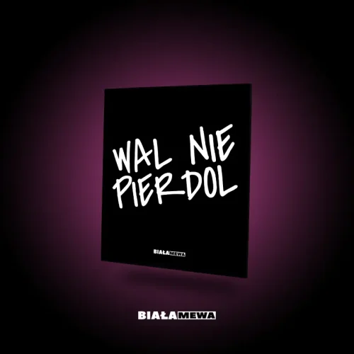 DWUSTRONNA LUSTRZANA TACKA - WAL NIE PIERDOL #2 | BIAŁA MEWA SKLEP